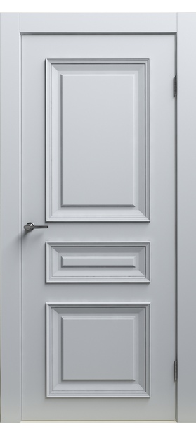 Дверь межкомнатная Антик-13 ПГ, белый матовый