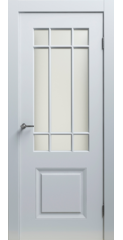 Дверь межкомнатная Сорренто-8 ПО, белая шагрень