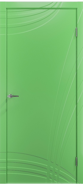 Дверь межкомнатная Порте-9 ПГ, салатовый